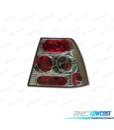 FANALI PER VOLKSWAGEN VW BORA 1J 98-05 LOOK LEXUS FONDO CROMATO