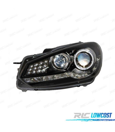 FARI VOLKSWAGEN VW GOLF MK6 09-13 LED NERO