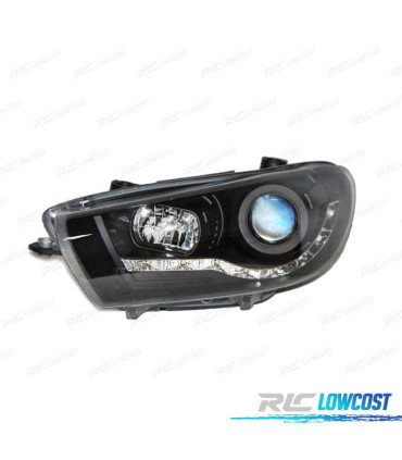 FARI PER VOLKSWAGEN VW SCIROCCO 08-13 DRL NERO