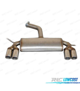 SILENZIATORE DI SCARICO PER VOLKSWAGEN VW GOLF 5 5 PLUS DOPPIO CROMO