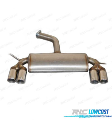 SILENZIATORE DI SCARICO PER VOLKSWAGEN VW GOLF 5 5 PLUS DOPPIO CROMO