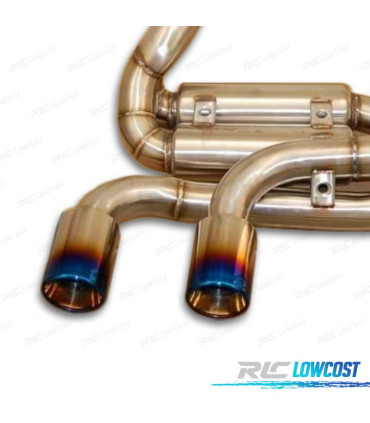 SILENZIATORE DI SCARICO PER VOLKSWAGEN VW GOLF MK6 R20 BLU BRUCIATO