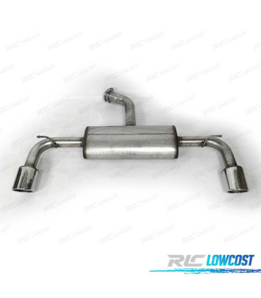 SILENZIATORE DI SCARICO PER VOLKSWAGEN VW GOLF 7 GTI 12-17 CROMATO