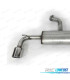 SILENZIATORE DI SCARICO PER VOLKSWAGEN VW GOLF 7 GTI 12-17 CROMATO