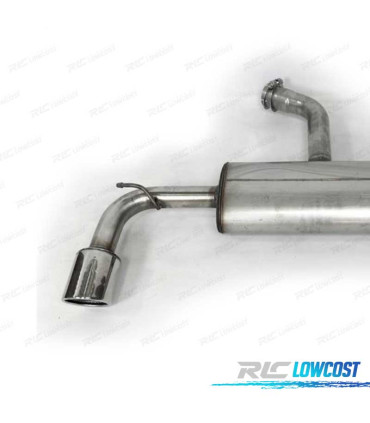 SILENZIATORE DI SCARICO PER VOLKSWAGEN VW GOLF 7 GTI 12-17 CROMATO