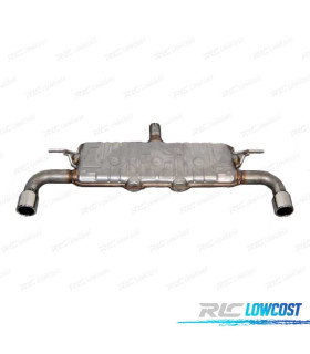 SILENZIATORE DI SCARICO PER VOLKSWAGEN VW GOLF 7 13-17 LOOK GTI CROMATO