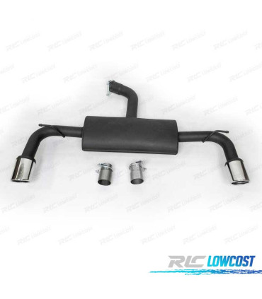 SILENZIATORE DI SCARICO PER VOLKSWAGEN VW GOLF 7 12-17 LOOK GTI CROMATO