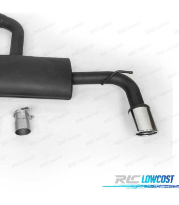 SILENZIATORE DI SCARICO PER VOLKSWAGEN VW GOLF 7 12-17 LOOK GTI CROMATO