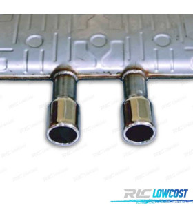 SILENZIATORE DI SCARICO VOLKSWAGEN VW GOLF 7 7.5 R400 12-20 CROMATO