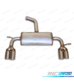 SILENZIATORE DI SCARICO PER VOLKSWAGEN VW SCIROCCO 08-13 CROMATO