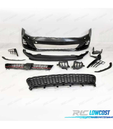 PARAURTI ANTERIORE VOLKSWAGEN VW GOLF 7 12-17 LOOK GTI + NEBBIE