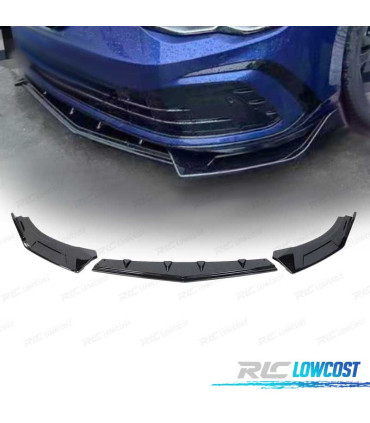 SPOILER LIP VOLKSWAGEN VW GOLF 8 R LINE NERO LUCIDO