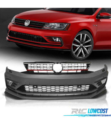 PARAURTI ANTERIORE VOLKSWAGEN VW JETTA 15- CON FENDINEBBIA LOOK GLI