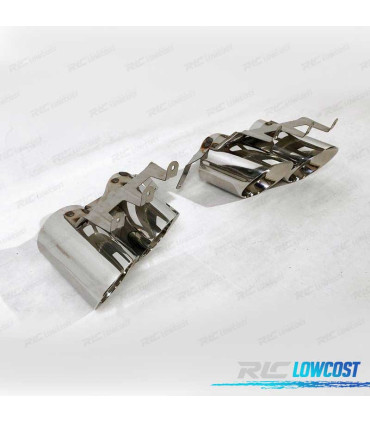 TERMINALI SCARICO FORD MUSTANG 18-22 LOOK GT500 CROMO