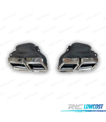 TERMINALI SCARICO POSTERIORE MERCEDES CLASSE E W212 14-15 CROMATO