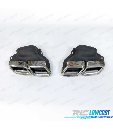 TERMINALI SCARICO POSTERIORE MERCEDES CLASSE E W212 14-15 CROMATO
