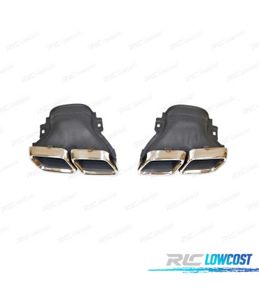 TERMINALI SCARICO POSTERIORE MERCEDES CLASSE E W213 E63 16- CROMATO