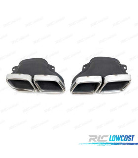 TERMINALI SCARICO POSTERIORE MERCEDES CLASSE GLC X253 CROMATO