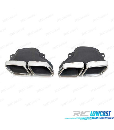 TERMINALI SCARICO POSTERIORE MERCEDES CLASSE GLC X253 CROMATO