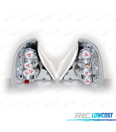 FANALI PER RENAULT CLIO 98- LOOK LEXUS FONDO CROMATO