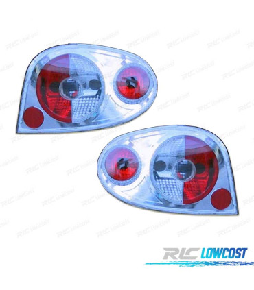 FANALI PER RENAULT MEGANE COUPE 99- LOOK LEXUS FONDO CROMATO