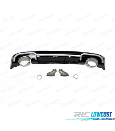 DIFFUSORE AUDI A3 SPORTBACK 16- LOOK RS3 + TERMINALI DI SCARICO