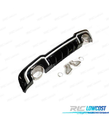 DIFFUSORE AUDI A3 8V SPORTBACK SLINE 16-20 LOOK RS3 + TERMINALI DI SCARICO