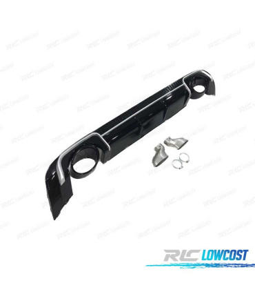 DIFFUSORE AUDI A3 8V SEDAN 13-15 LOOK RS3 + TERMINALI DI SCARICO