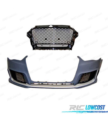 KIT PARAURTI ANTERIORE PER AUDI A3 13-15 SEDAN CABRIO LOOK RS3