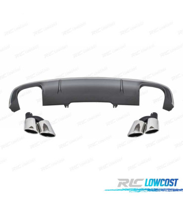 DIFFUSORE PER AUDI A4 SEDAN AVANT 16- SLINE TERMINALI DI SCARICO
