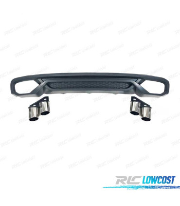 DIFFUSORE PER AUDI A4 B8 SEDAN AVANT 13-15 TERMINALI DI SCARICO
