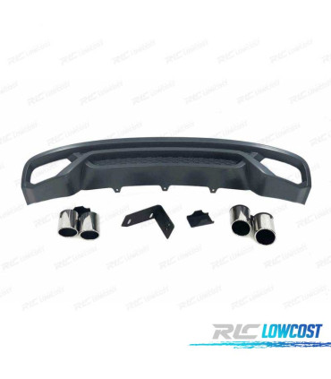DIFFUSORE PER AUDI A4 B8 SEDAN AVANT 13-15 TERMINALI DI SCARICO