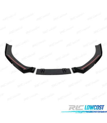 SPOILER LIP PER AUDI A4 B9 16- LOOK RS4 NERO