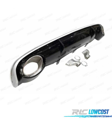 DIFFUSORE AUDI A7 15-18 LOOK RS7 NERO LUCIDO