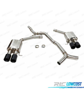 LINEA DI SCARICO PER AUDI S5 3.0 11- S4 B8 NERO