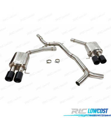 LINEA DI SCARICO PER AUDI S5 3.0 11- S4 B8 NERO