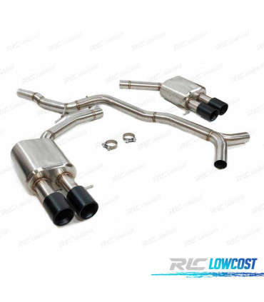 LINEA DI SCARICO PER AUDI S5 3.0 11- S4 B8 NERO