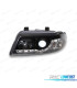FARI AUDI A4 99-01 LUCE DIURNA LED NERO