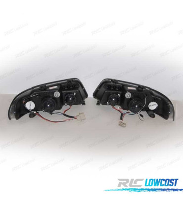 FARI AUDI A4 99-01 LUCE DIURNA LED NERO