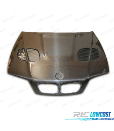 COFANO PER BMW E46 SEDAN TOURING 98-01 LOOK M3 GTR IN CARBONIO