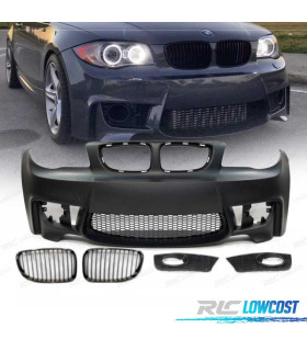 PARAURTI ANTERIORE BMW E81 E82 E87 E88 LOOK 1M + GRIGLIE