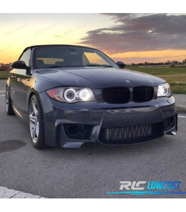 PARAURTI ANTERIORE BMW E81 E82 E87 E88 LOOK 1M + GRIGLIE
