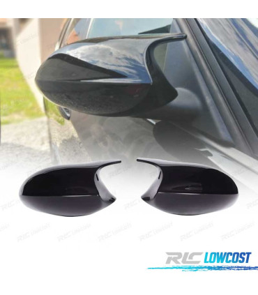 GUSCI SPECCHIETTI PER BMW E90 E91 E92 E93 E81 E87 E82 E83 LOOK M4 NERO LUCIDO