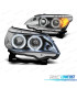 FARI BMW E60 E61 03-07 LUCE DIURNA A LED NERO