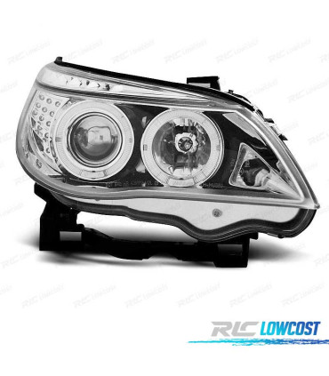 FARI BMW E60 E61 03-07 LUCE DIURNA A LED NERO
