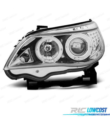 FARI BMW E60 E61 03-07 LUCE DIURNA A LED NERO