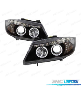 FARI PER BMW E90 05-08 LUCE DIURNA A LED NERO