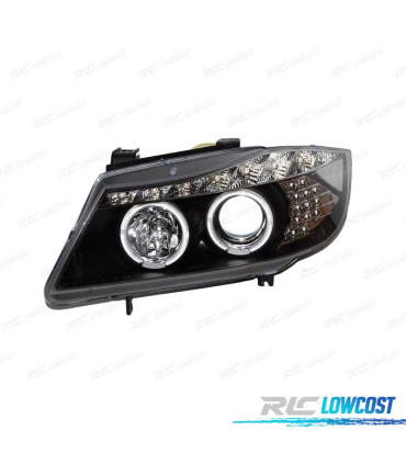 FARI PER BMW E90 05-08 LUCE DIURNA A LED NERO