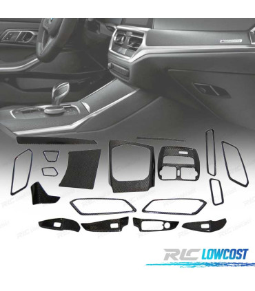 KIT DECORAZIONI INTERNE PER BMW G20 IN CARBONIO