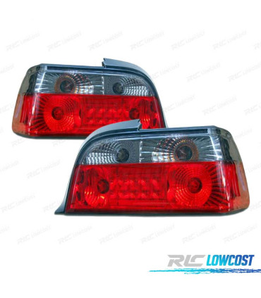 FANALI BMW E36 2P 92-98 LED ROSSO AFFUMICATO